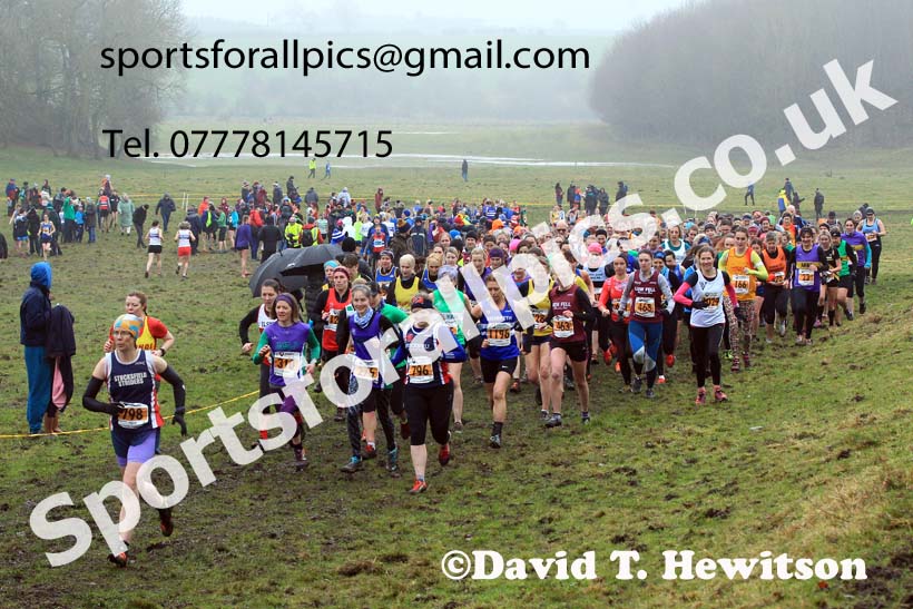 Senior womens 2022 North Eastern Harrier League, Thornley Farm, Peterlee, County Durham. Photo: David T. Hewitson/Sports for All Pics